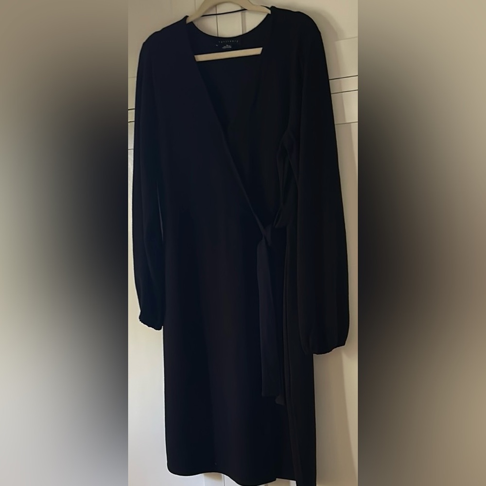 NWOT Sanctuary Black Faux Wrap Dress XL